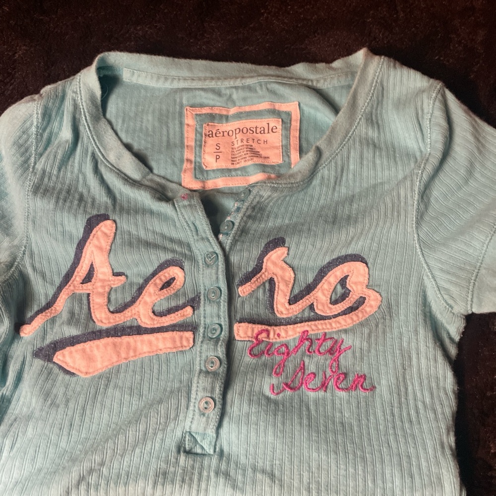 Aeropostale Blue Short Sleeve Tee Casual Style